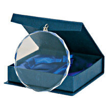 Glasmedaille mit Etui
