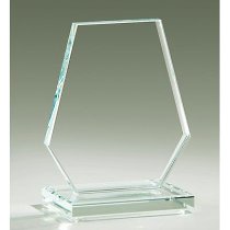 Glaspokal Hexagon-klar