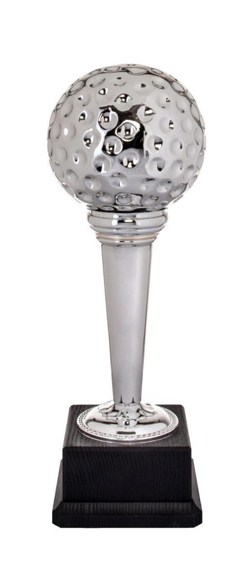 Glaspokale mit Gravur, Glastrophäen, Glasawards, 3D Foto Glasgravur, Pokale:  Golfpokal Hole