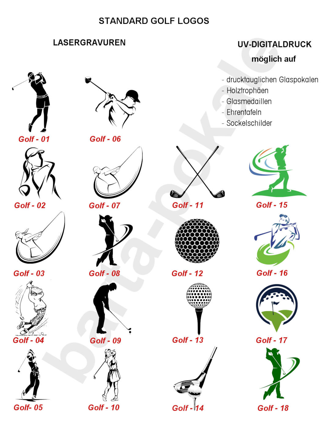 Standard Logos Golf