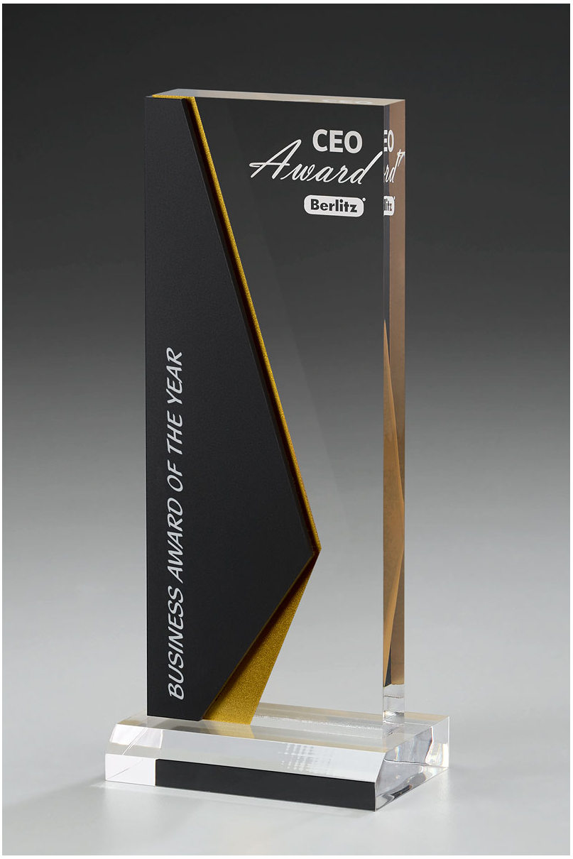 Acrylpokal Bookmark-Award
