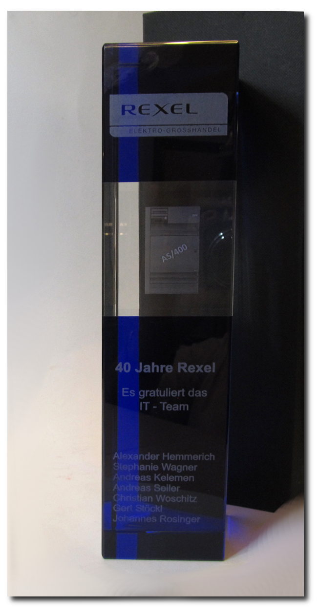 Cubix-Blau mit 3D Gravur und Lasergravur