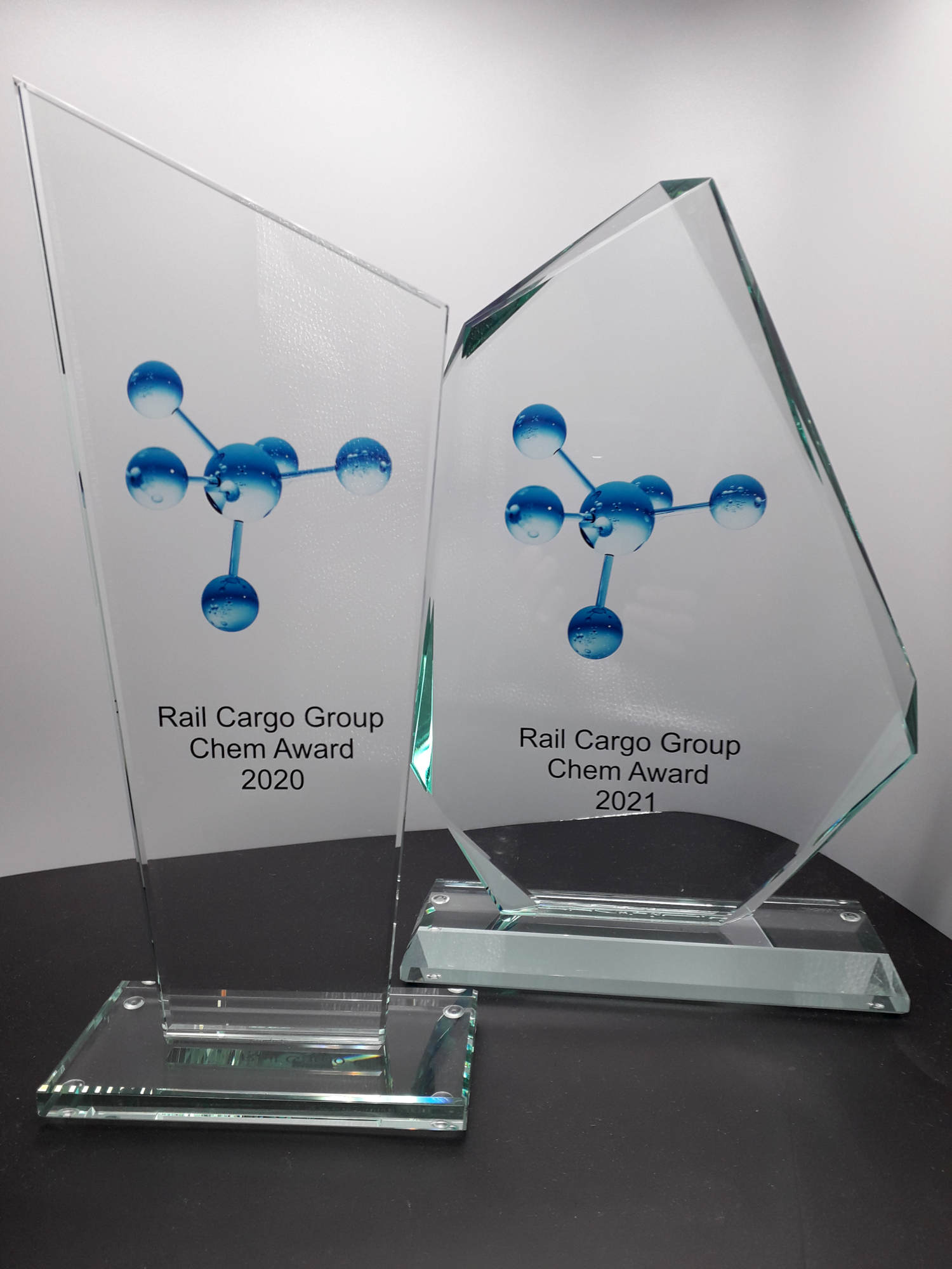 Glaspokale mit Gravur, Glastrophäen, Glasawards, 3D Foto Glasgravur, Pokale:  Beispiel 4