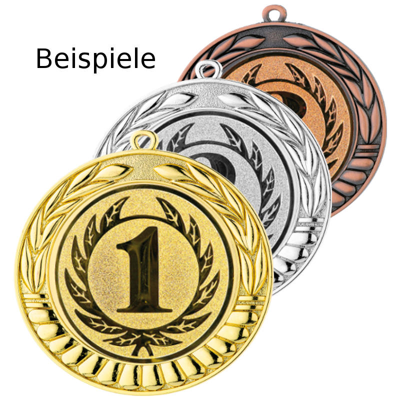 Medaille mit farbigem UV-Druck auf weisser Ronde