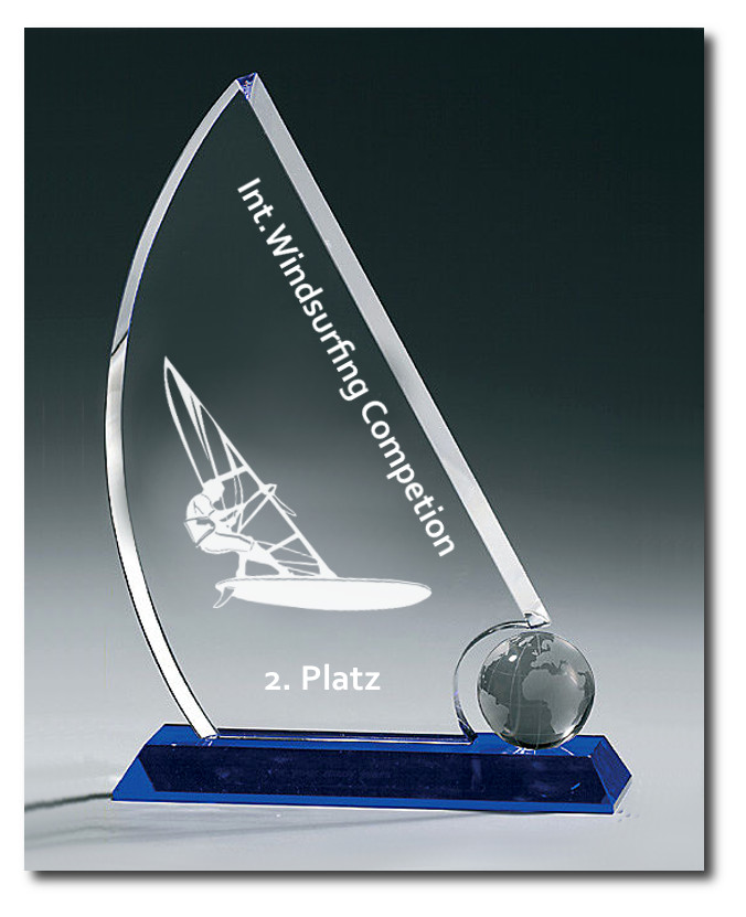 Glaspokal Sail-Award-wassersport
