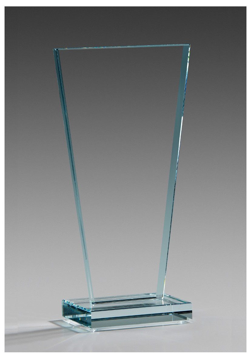 Glaspokale mit Gravur, Glastrophäen, Glasawards, 3D Foto Glasgravur, Pokale:  Glastroph�e Athlet
