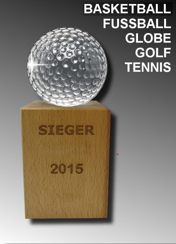 Glaspokale mit Gravur, Glastroph&auml;en, Glasawards, 3D Foto Glasgravur, Pokale:  Holz-Glastroph�e Mogul-Sport