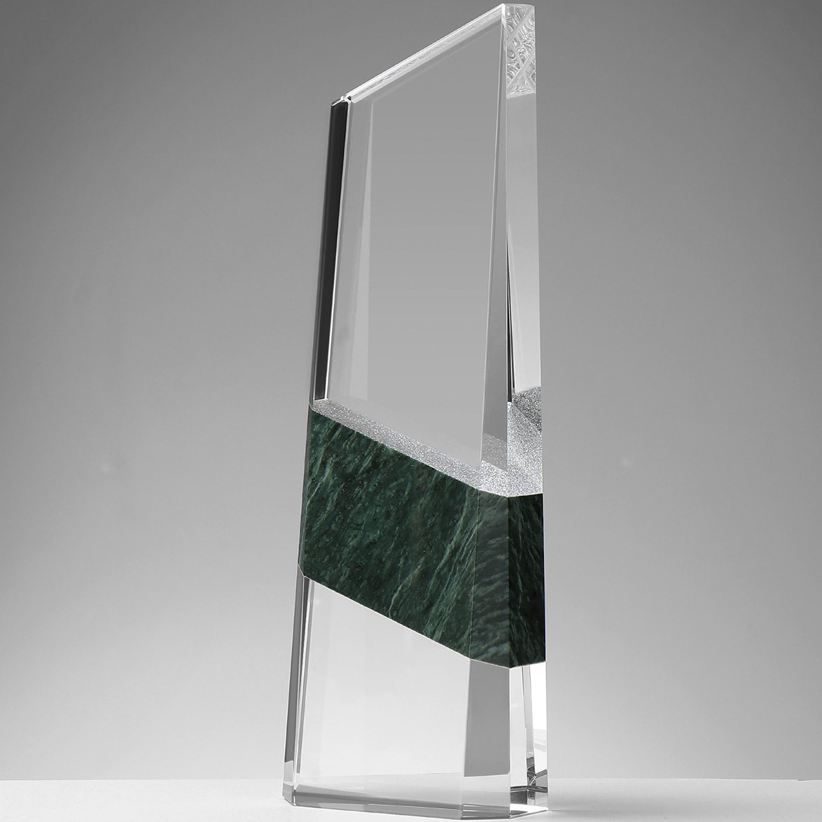 Glaspokale mit Gravur, Glastrophäen, Glasawards, 3D Foto Glasgravur, Pokale:  Glaspokal Monaco