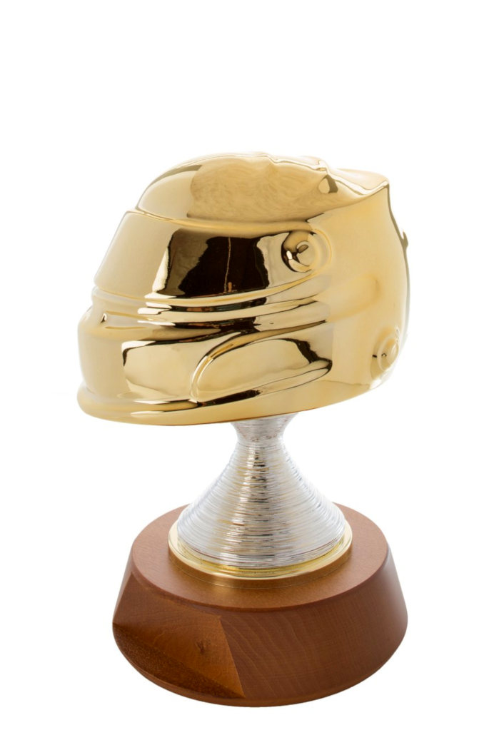 Glaspokale mit Gravur, Glastrophäen, Glasawards, 3D Foto Glasgravur, Pokale:  Motorsportpokal - Senna